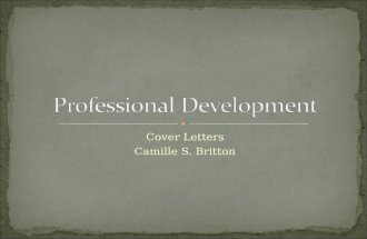 Professional Development   Cover Letter