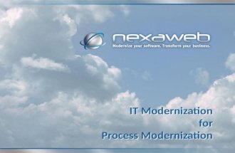 IT Modernization For Process Modernization