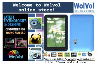 Welcome to wolvol online store!