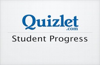 Student Progress with Quizlet