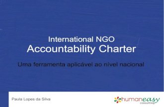 Brief presentation on the "International NGO Accountability Charter"