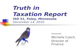 Foley Public Schools 2010 Truth in Taxation