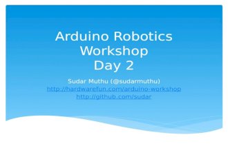 Arduino Robotics workshop day2