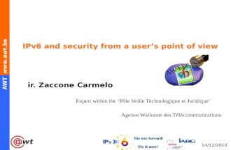 Zaccone Carmelo - IPv6 and security from a user’s point of view
