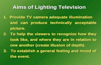 Presentation Lighting For Tv