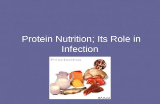 Chap5 protein nutrition; its role in infection