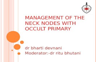 managment of neck nodes with occult primary