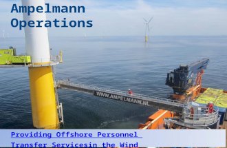 Ampelmann offshore personnel transfer operations