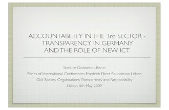 Accountability in the Third Sector – Institutionalisation of Transparency and the Role of new ICT