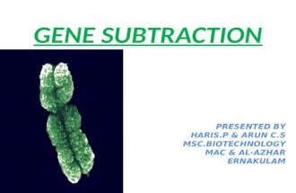Gene Subtraction