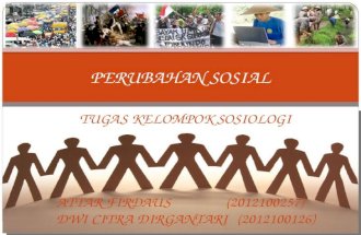 Tugas kelompok sosiologi (perubahan sosial)