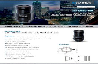 Avtron Lens for CCTV Camera Aa 0550-div-datasheet