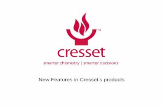 New features in cresst products