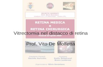 Vitrectomia nel distacco di retina