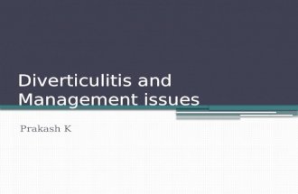 Surgical Management of Colonic Diverticulitis