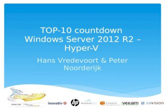 TOP-10 countdown Windows Server 2012 R2 Hyper-V