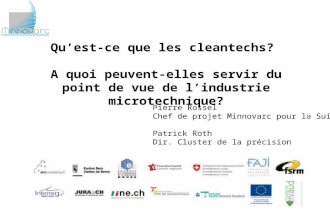 Cleantechs et microtechniques : un vaste champ d’opportunités (avec la réflexion stratégique menée par un industriel pour se diversifier vers les cleantechs)