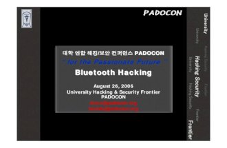 Bluetooth Hacking Padocon