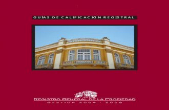 Guias de Calificacion Registral  - Guatemala