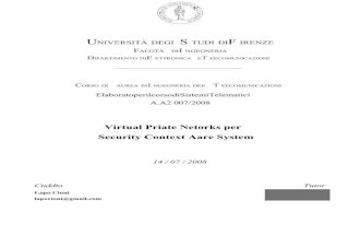 Virtual Private Networks per Security Context Aware System