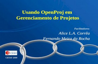 Usando OpenProj Em Gerenciamento de Projetos