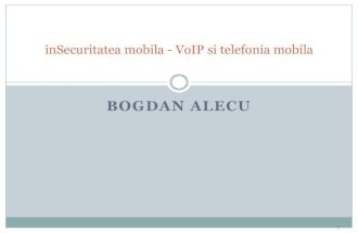 inSecuritatea mobila - VoIP si telefonia mobila, by Bogdan Alecu