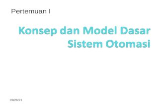 1) Konsep Dan Model Dasar Sistem Otomasi