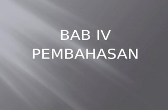 BAB IV Skripsi Manajemen Pemasaran: The Presentation.