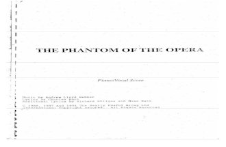The Phantom of the Opera Vocal.piano Score