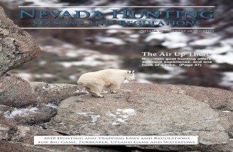 2010 Nevada Hunting Seasons and Regulations