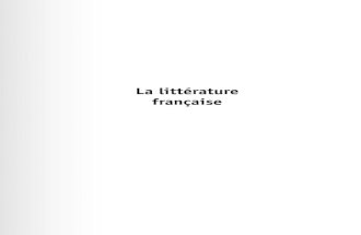 La littérature francaise