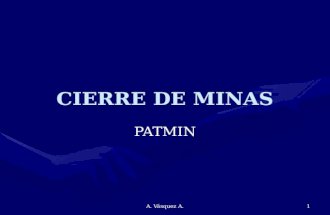 CIERRE DE MINAS  PATMIN XVI