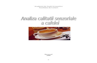Analiza Calitatii Senzoriale a Cafelei