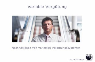 Variable Vergütung: Nachhaltigkeit von Variablen Vergütungssystemen