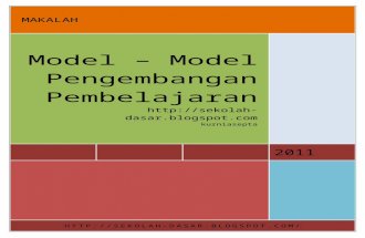 Model – Model Pengembangan Pembelajaran