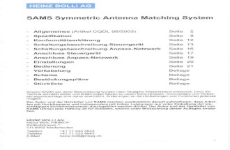 SAMS Symmetric Antenna Matching System EA0203 - HB9KOF Heinz Bolli SAMST