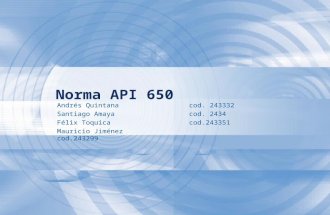 Exposición Norma API 650