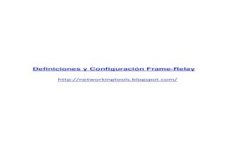 Definiciones y Configuración Frame-Relay