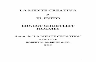 La Mente Creativa y El Exito Por Ernest Holmes