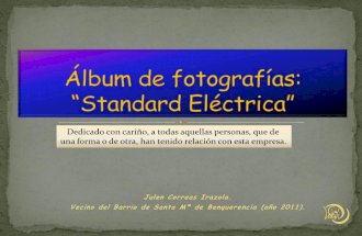Correas Irazola, Julen. Standard Eléctrica