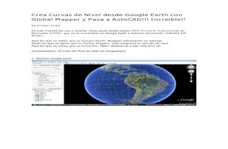 Crea Curvas de Nivel Desde Google Earth Con Global Mapper y Pasa a AutoCAD