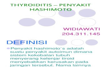 THYROIDITIS – PENYAKIT HASHIMOTO POWER POINT