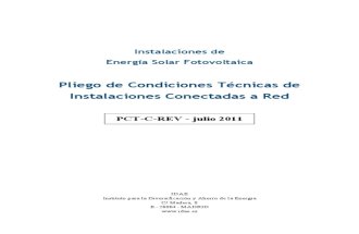 5654 FV Pliego Condiciones Tecnicas Instalaciones Conectadas a Red C20 Julio 2011[1]