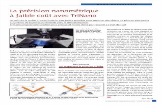 La précision nanométrique à faible coût avec TriNano [Micronora]