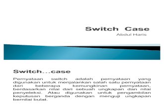 Switch Case dan Perulangan
