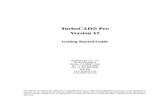 TurboCAD Pro 15 Getting Started Guide