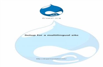 Drupal: Setup for a Multilingual Site