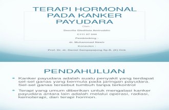 Terapi Hormonal Pada Kanker Payudara