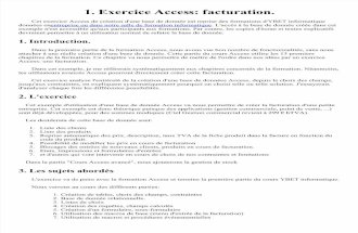 Exercice Access 2003