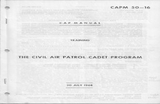 CAPM 50-16 the CAP Cadet Program 20 Jul 1968 Part 1